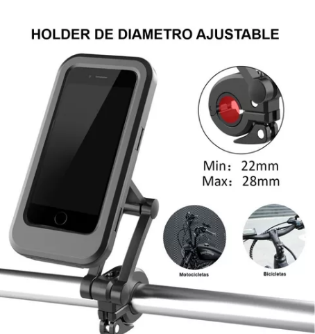 Soporte De Celular Para Moto Y Bicicleta Estuche Impermeable