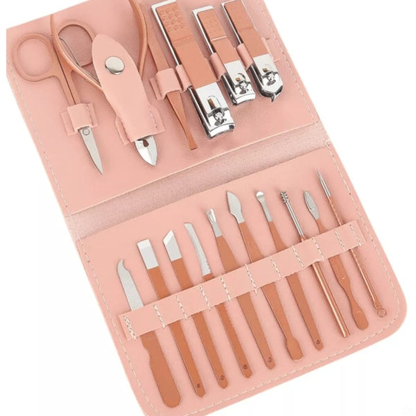 Kit Manicure Pedicure-Depilacion Facial 16 PZ